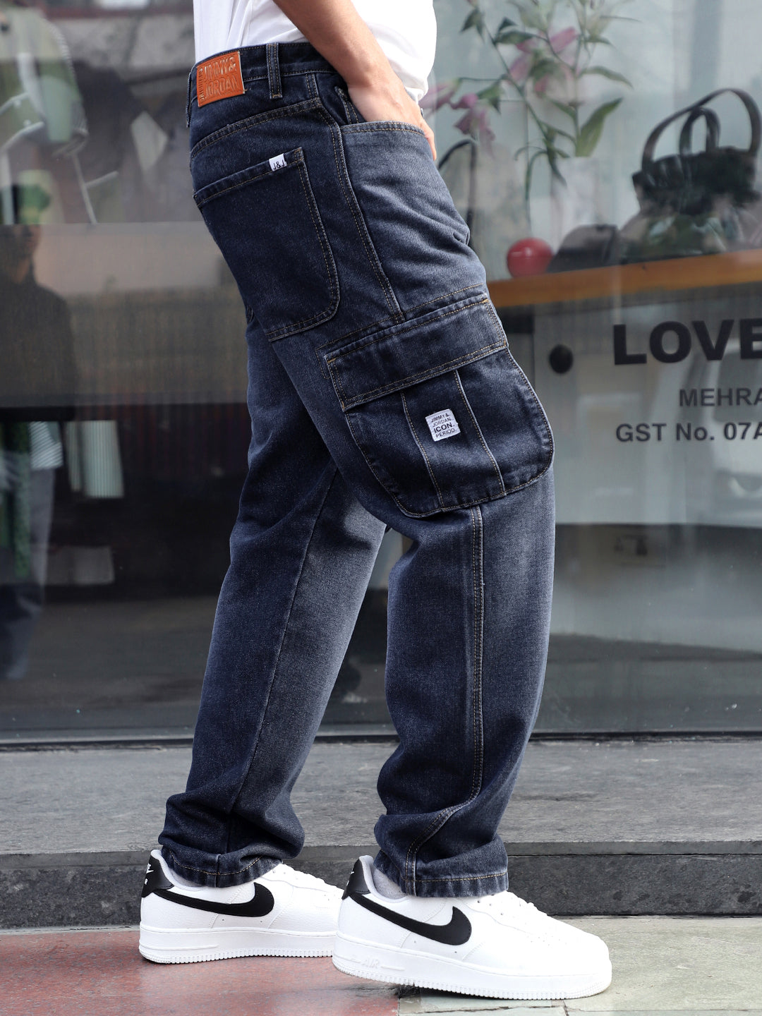 Driftwood Midnight Dark Blue Denim Cargo