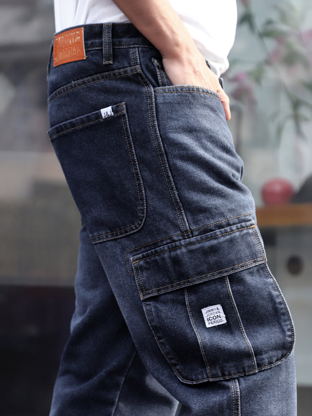 Driftwood Midnight Dark Blue Denim Cargo