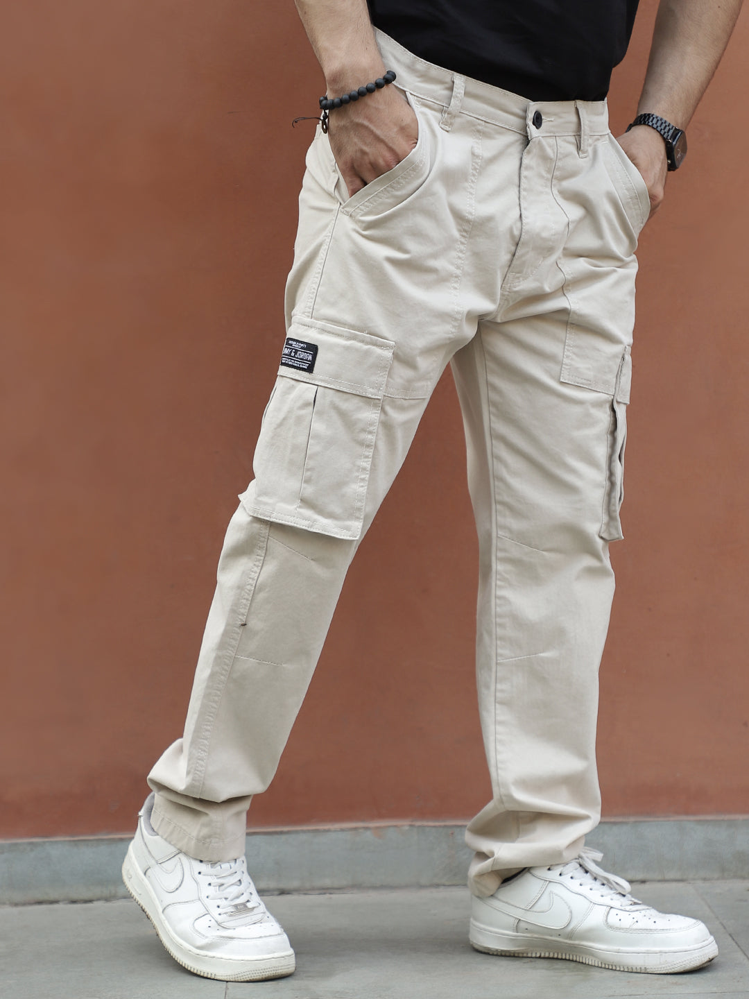 Vogue Hues Cream Cotton Cargo