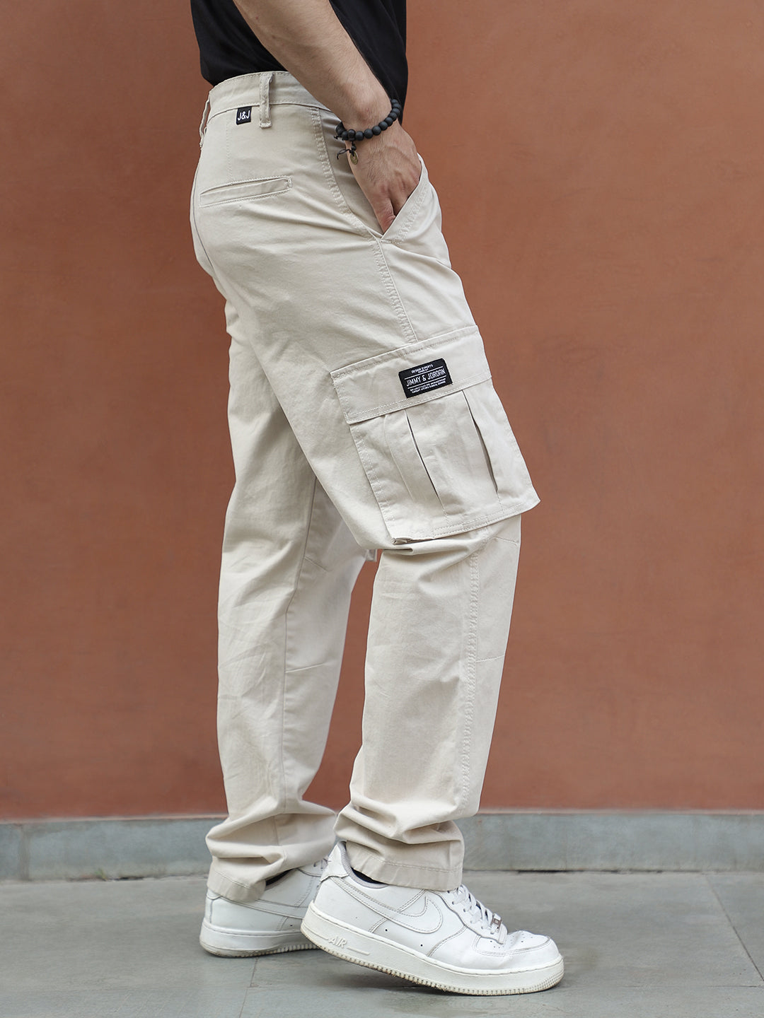 Vogue Hues Cream Cotton Cargo