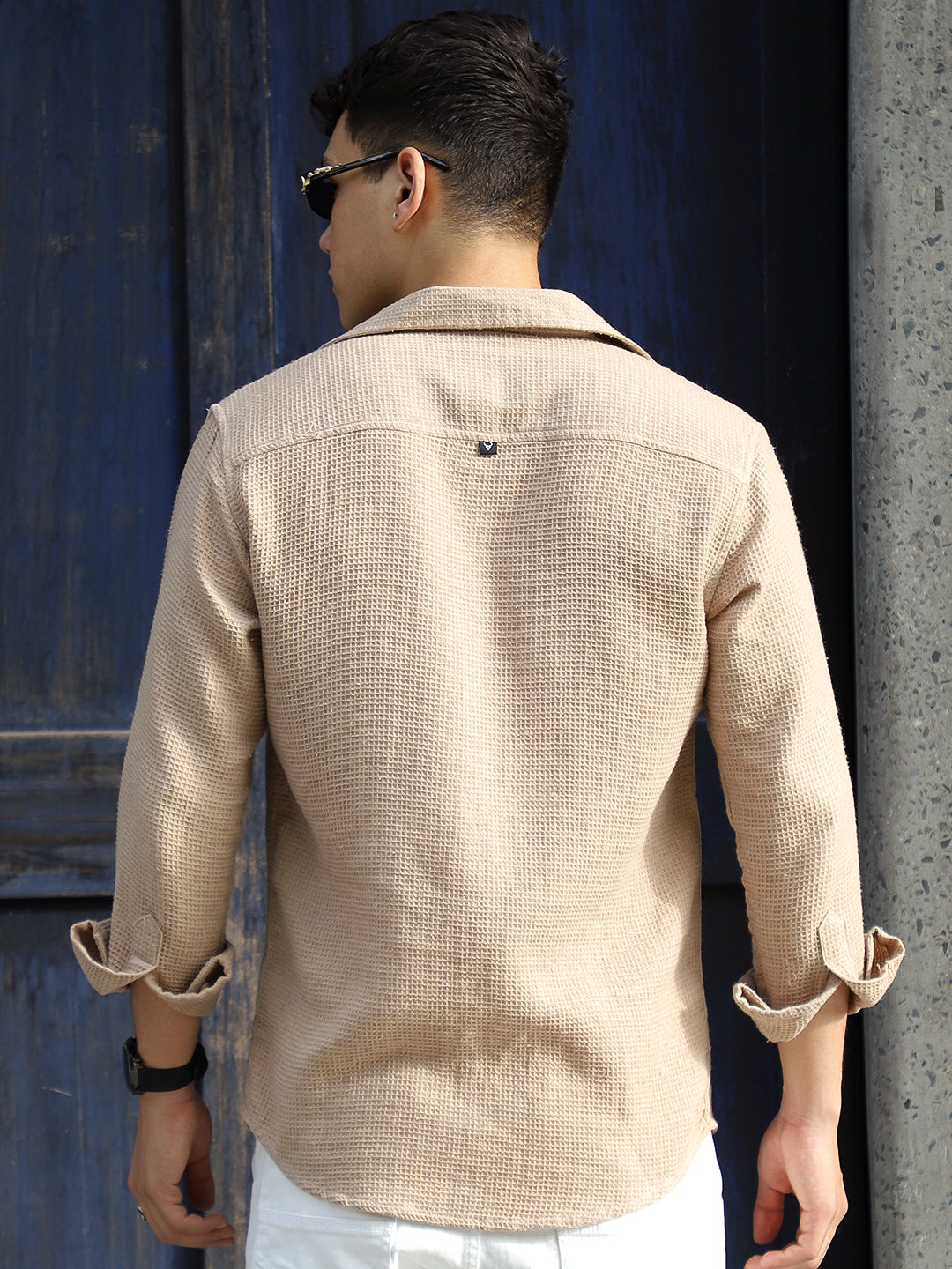 British Vintage Beige Full Sleeve Shirt