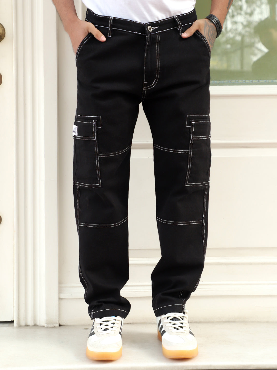 Twilight Fade Black Denim Cargo