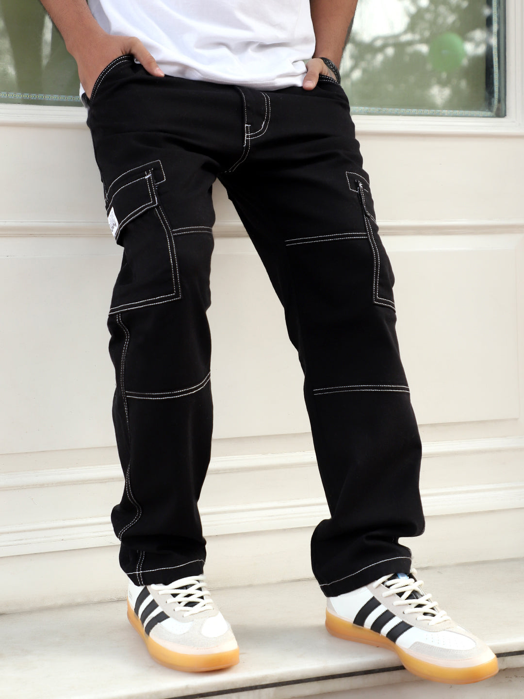 Twilight Fade Black Denim Cargo