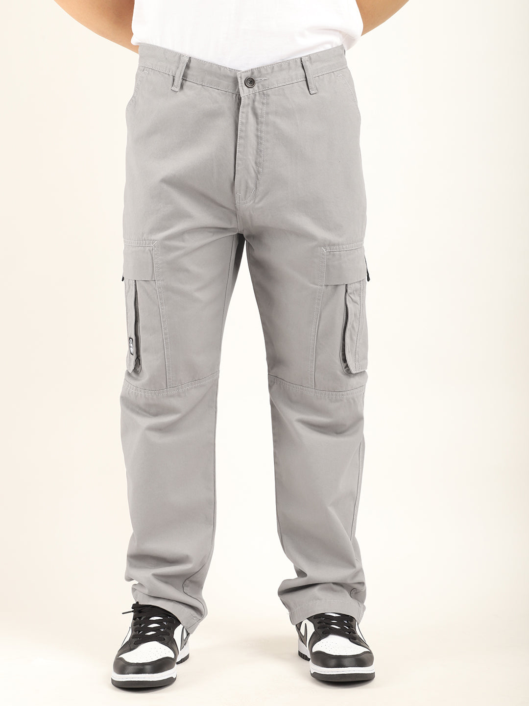 Crew Full length Dark Grey Cotton Cargo