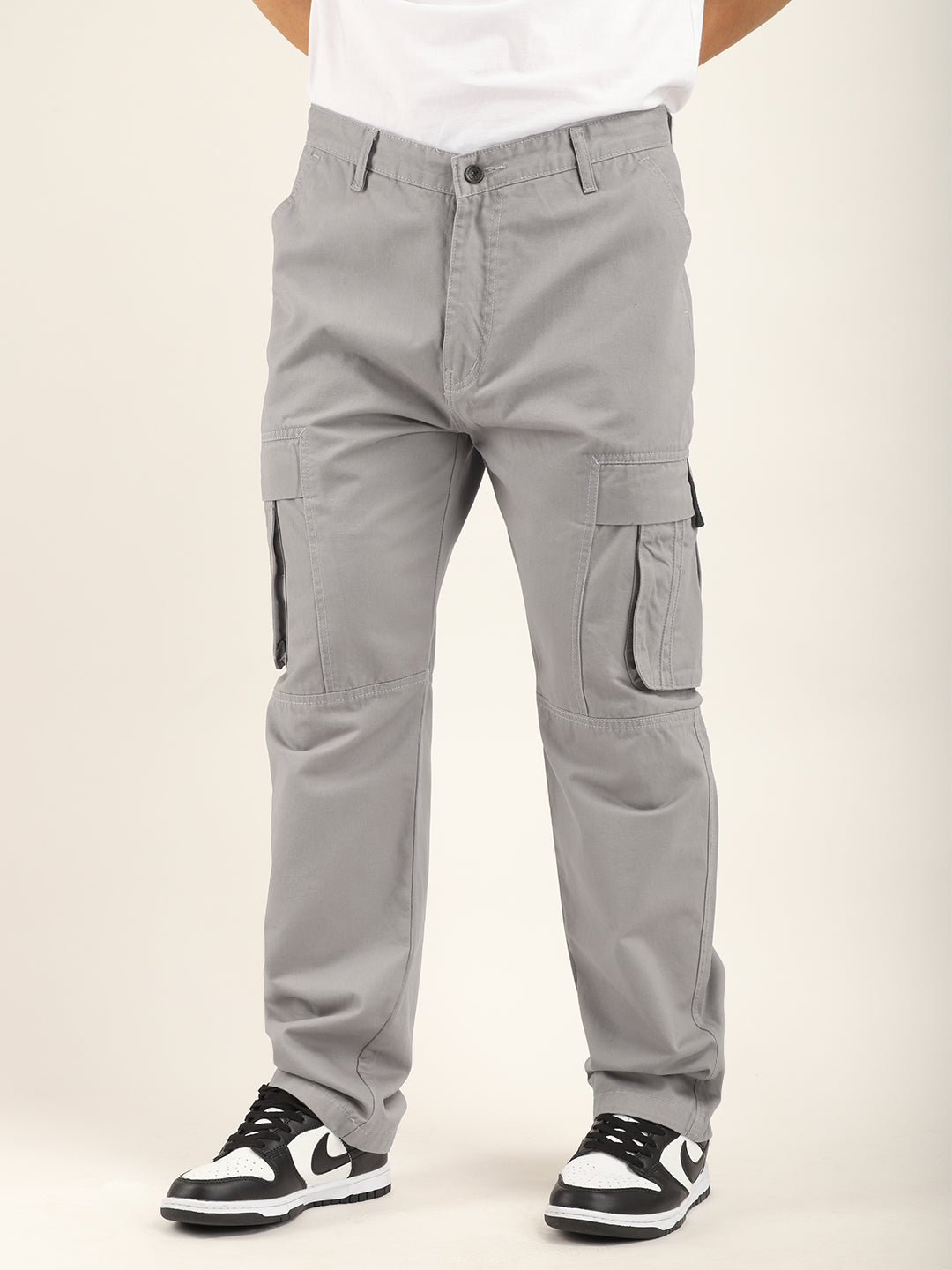 Crew Full length Dark Grey Cotton Cargo