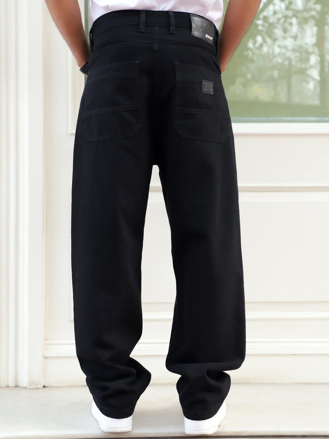 Nightline Black Baggy Fit Jeans