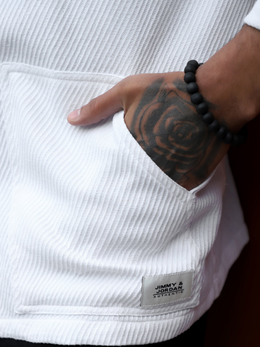 Earthcore Textured White Shacket
