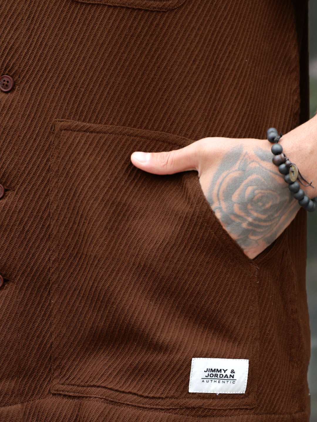Earthcore Textured Brown Shacket