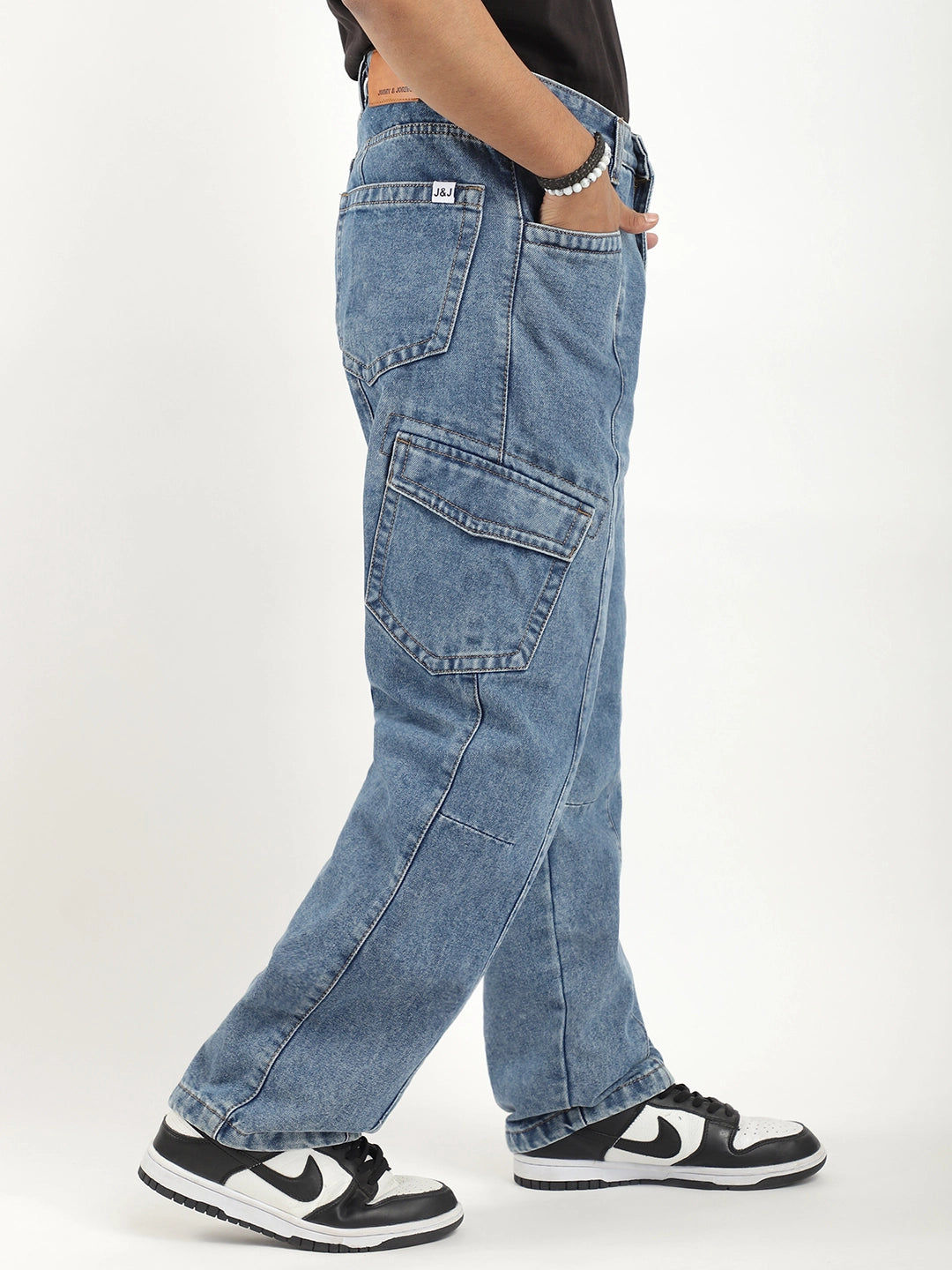 Rugged Terrain Light Blue Denim Cargo