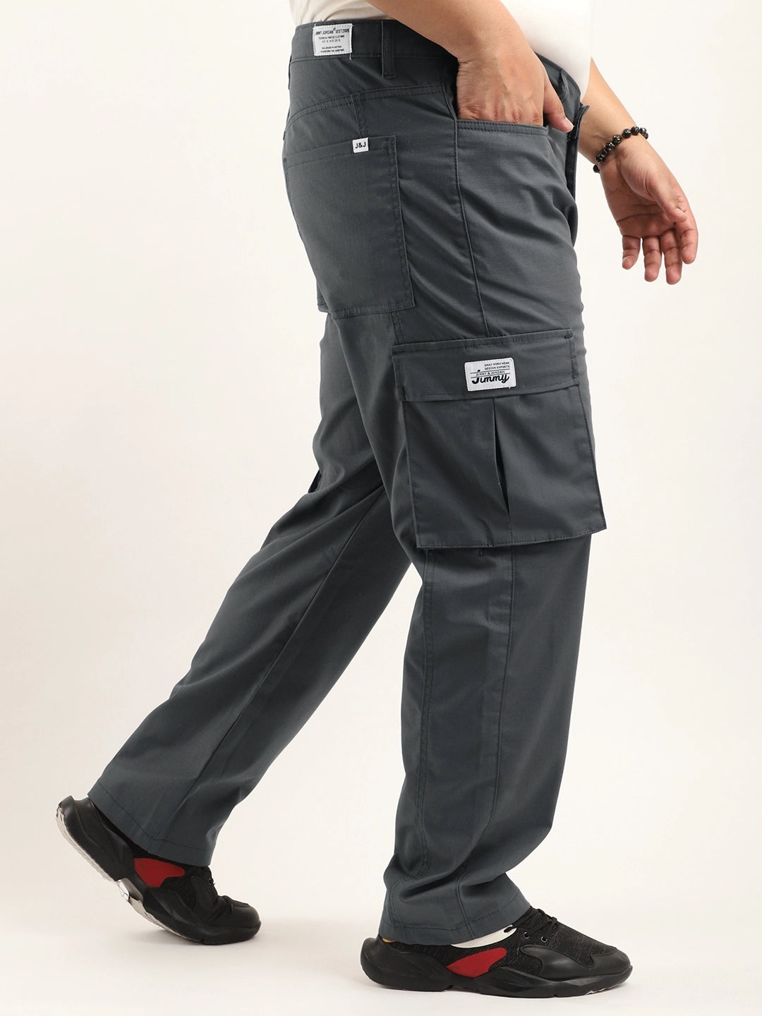 Tornado Full length Steel Grey Plus size cargo