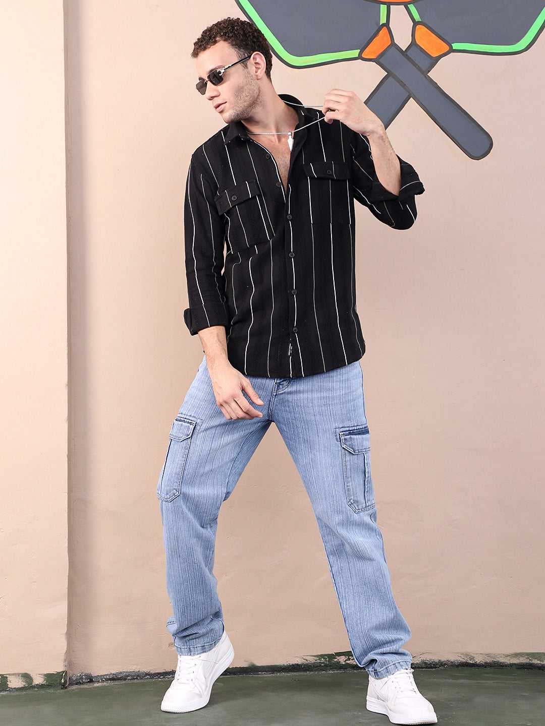 Montero Black Stripe full sleeve Shirt