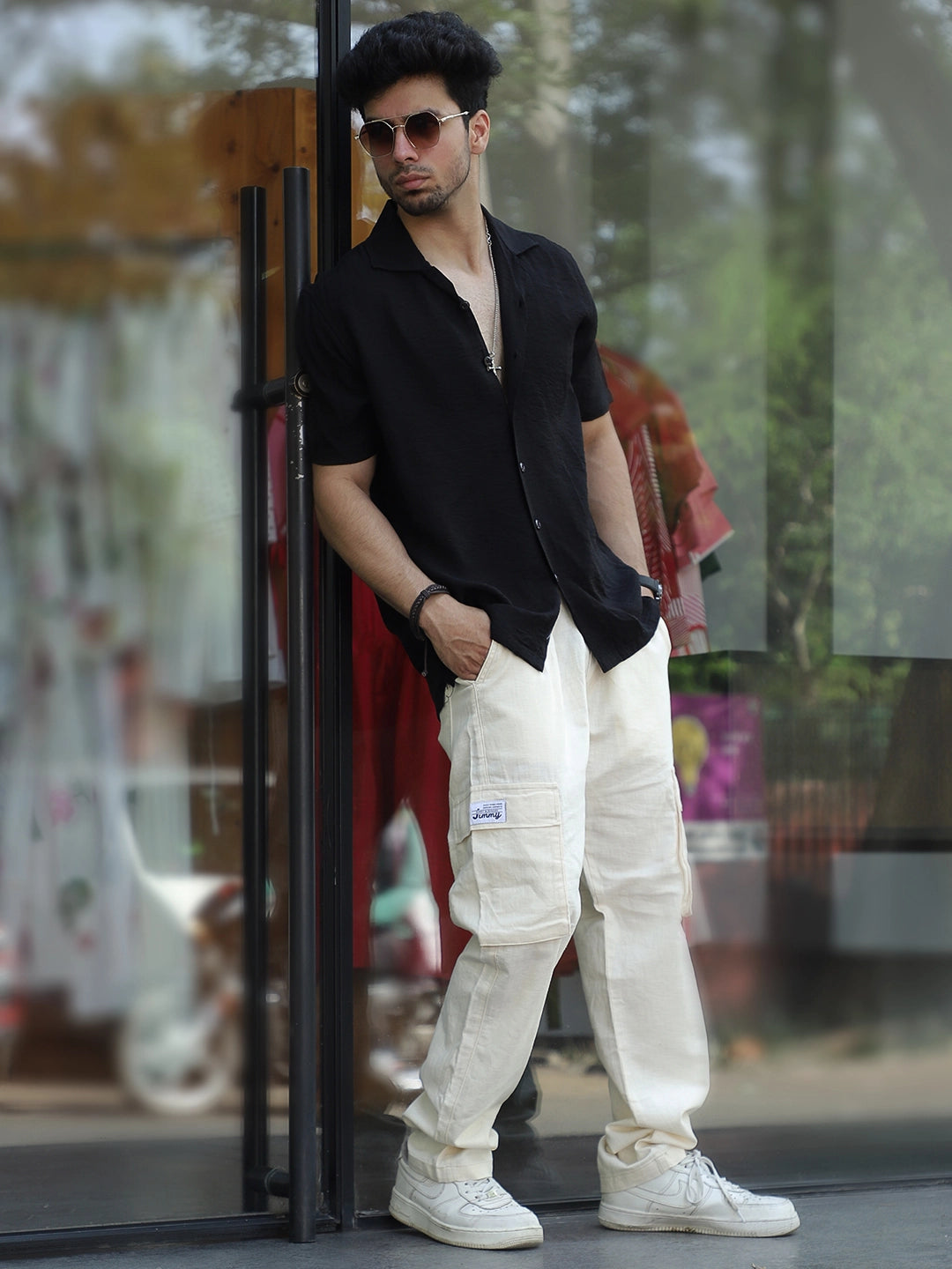 Desert Light Beige Linen Cargo