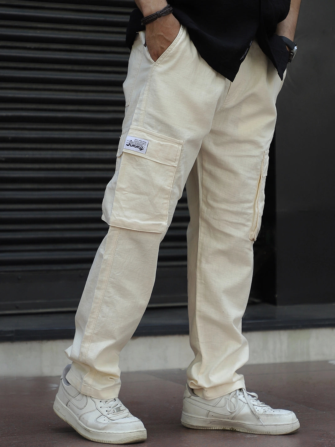 Desert Light Beige Linen Cargo