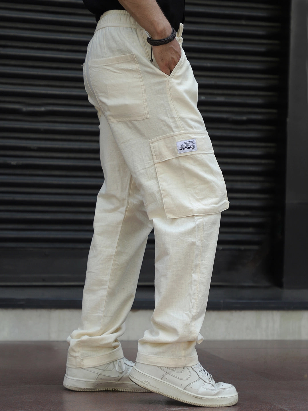 Desert Light Beige Linen Cargo