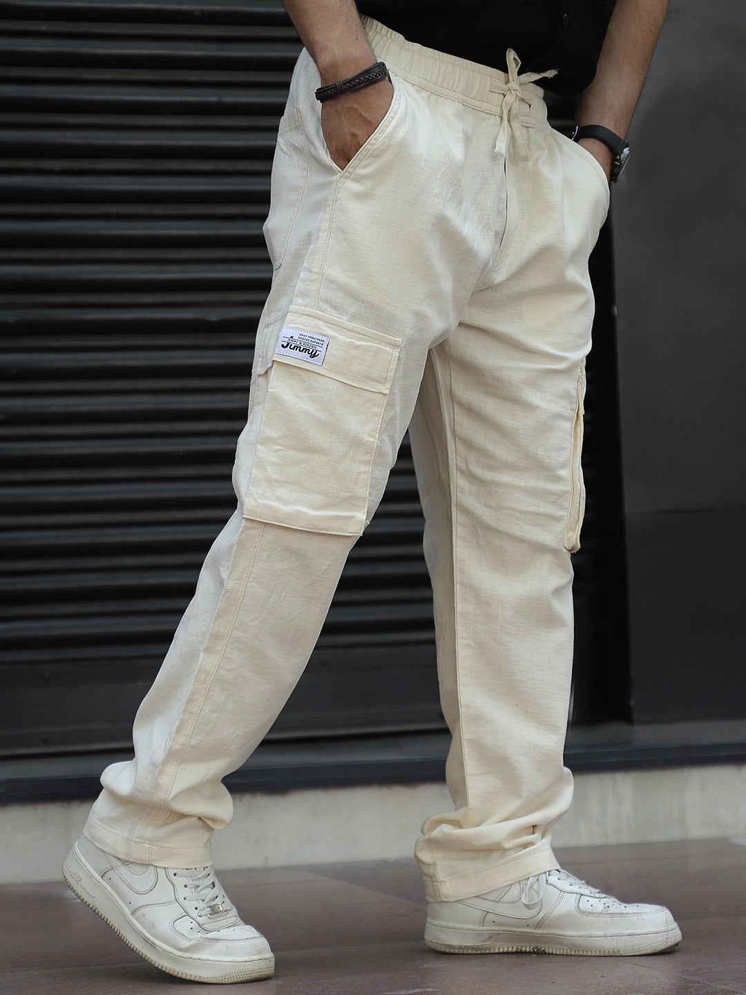 Desert Light Beige Linen Cargo