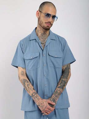 Braver Cotton Ocean Blue Co-Ord Set