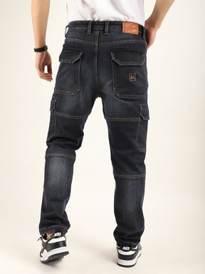 Arthur Dark Grey Denim Cargo