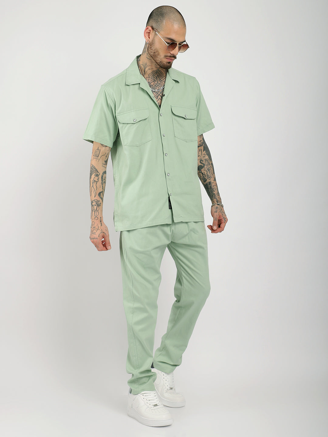 Braver Cotton Light Green Co-Ord Set