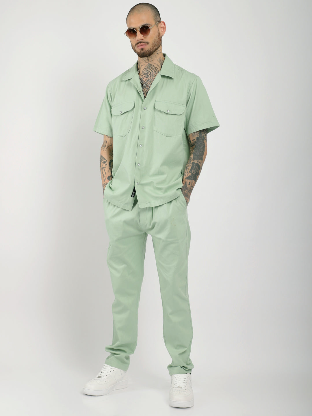 Braver Cotton Light Green Co-Ord Set