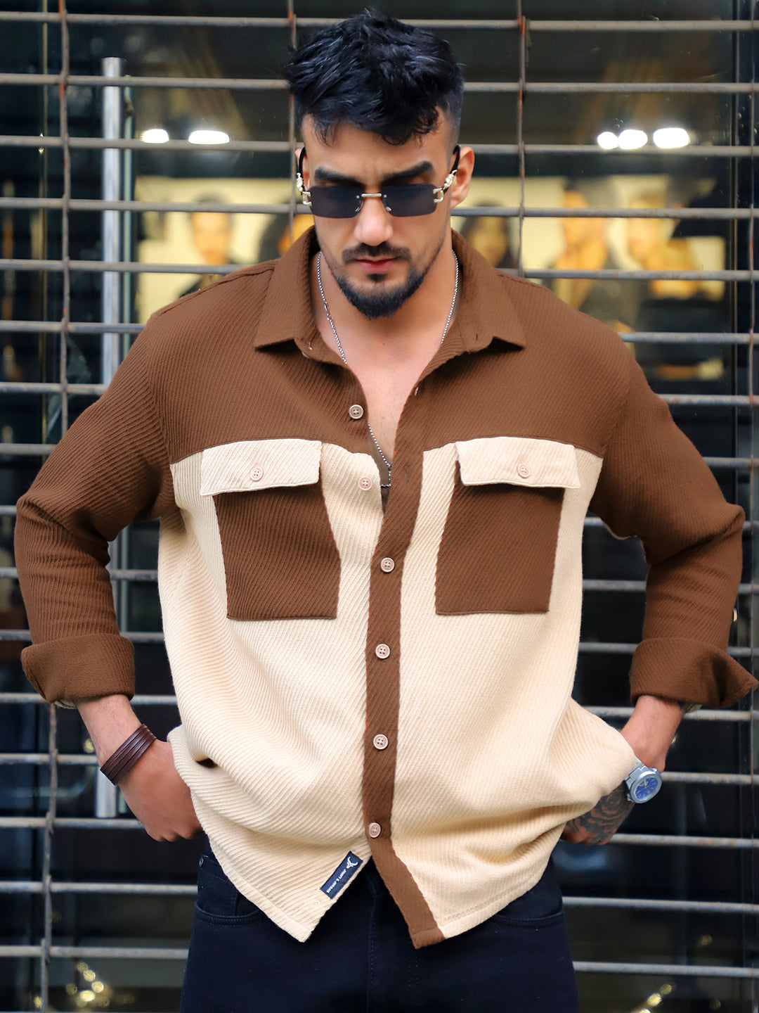 Sandrift Beige Shacket