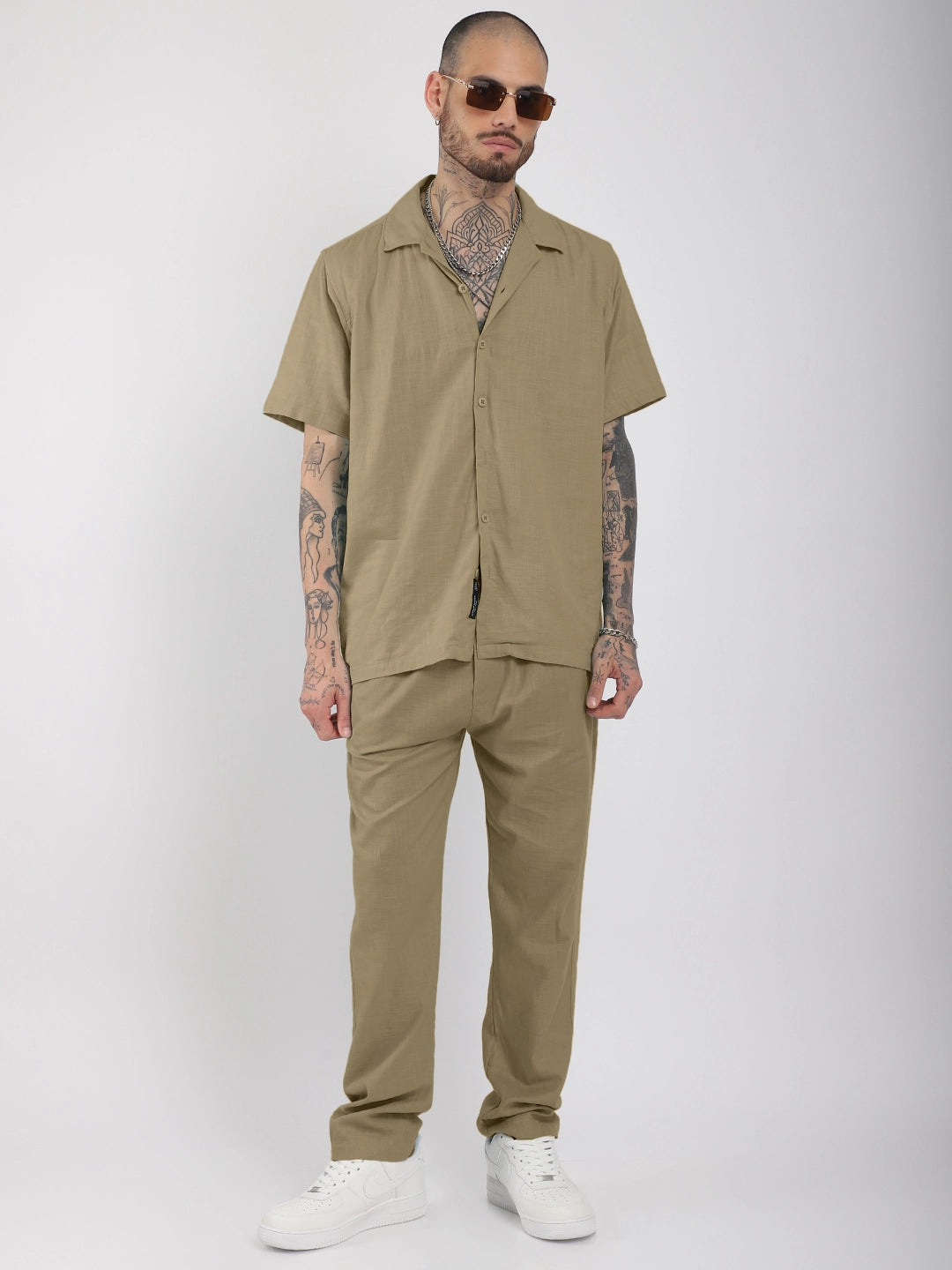 Linen Atlant Khaki Co-Ord Set