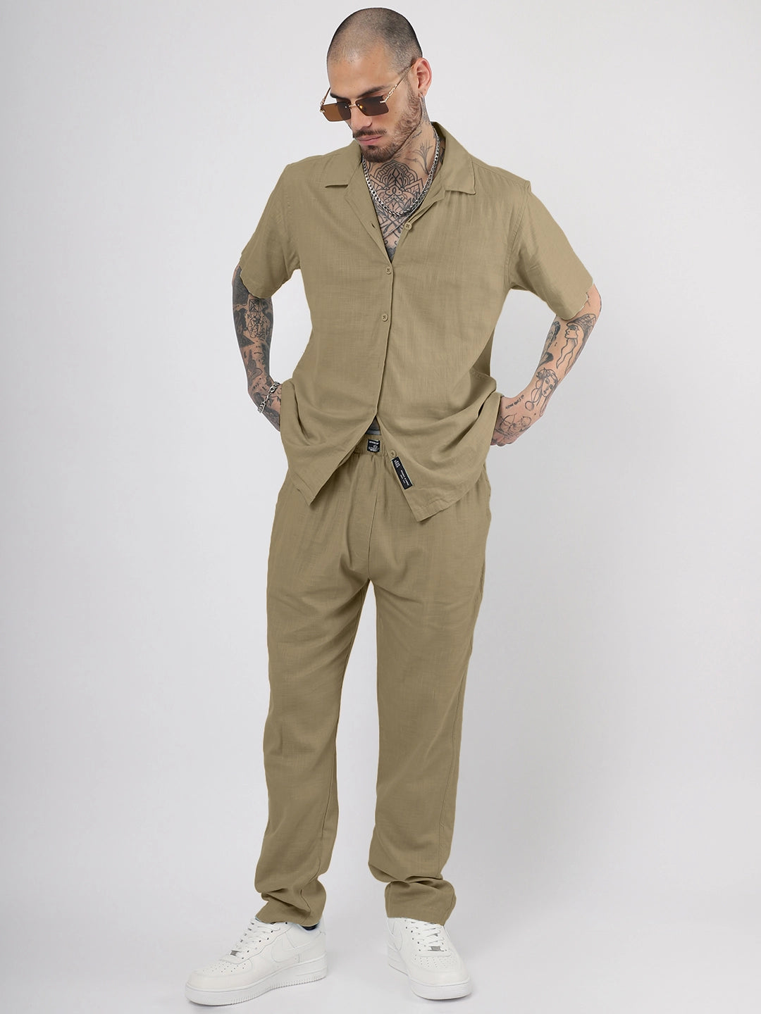 Linen Atlant Khaki Co-Ord Set