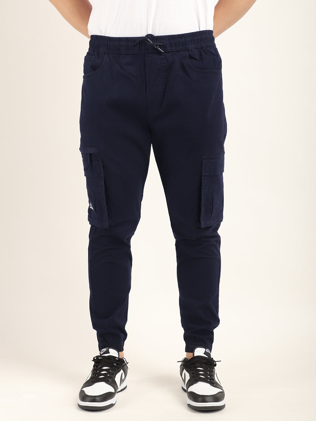 Navy Cotton Twill Cargo