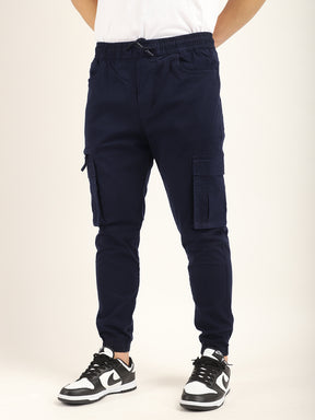 Navy Cotton Twill Cargo