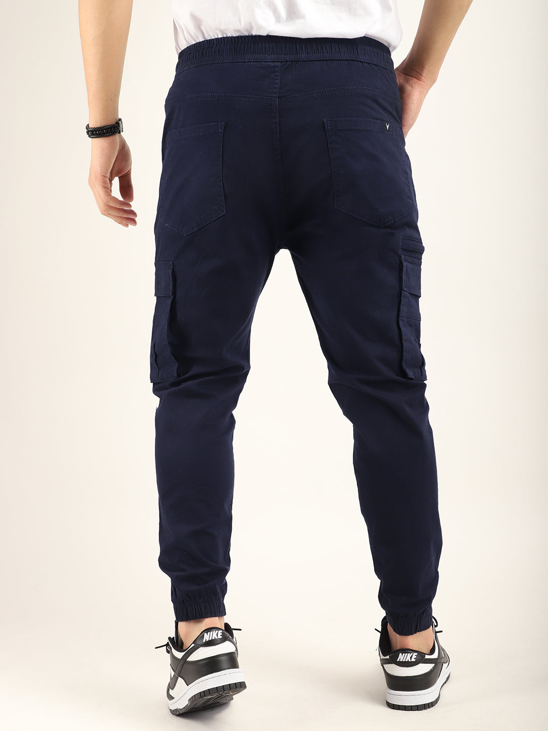 Navy Cotton Twill Cargo