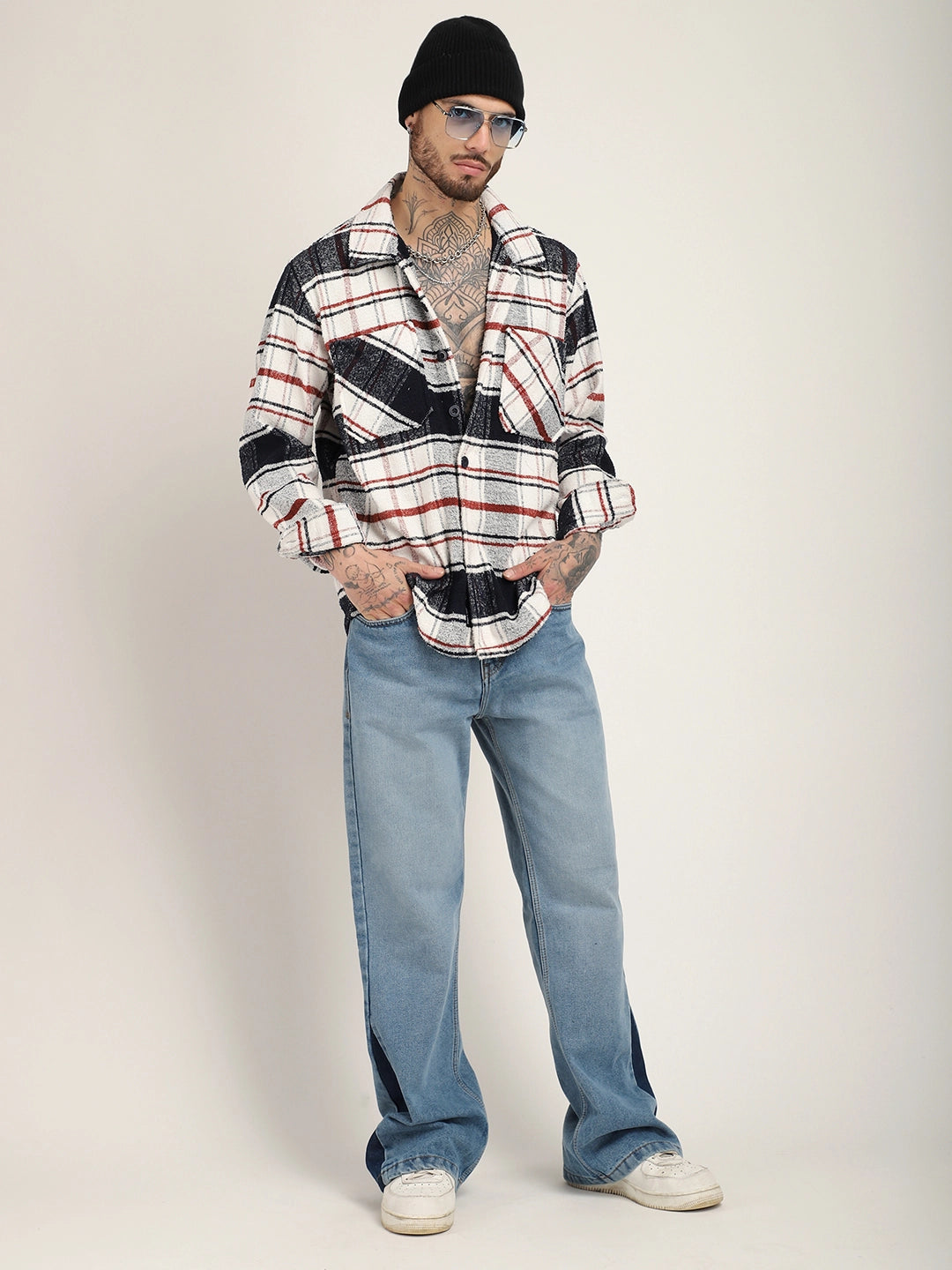 Check Shacket for Men