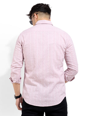 Charbonyx Stripe Peach Shirt