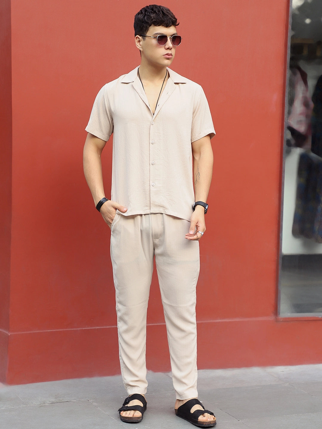 Linen Atlantis Beige Co Ord Set