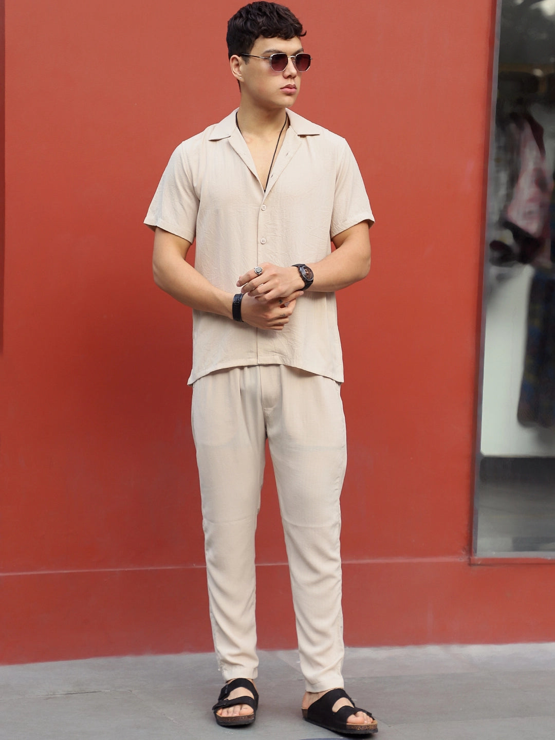 Linen Atlantis Beige Co Ord Set