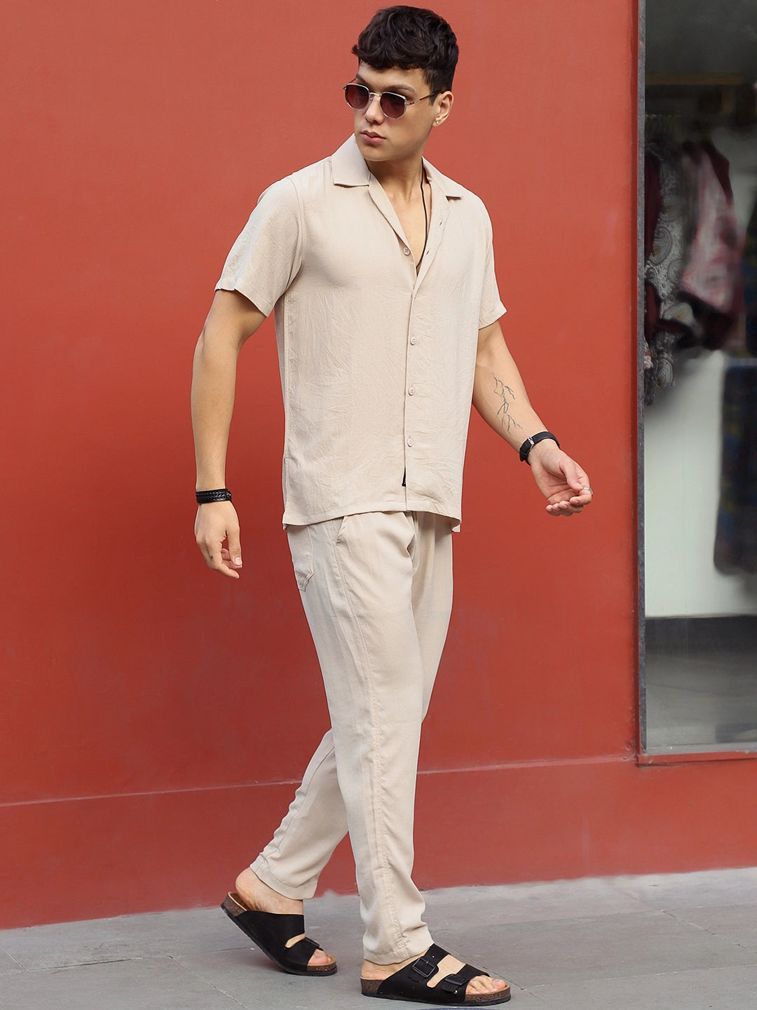 Linen Atlantis Beige Co Ord Set