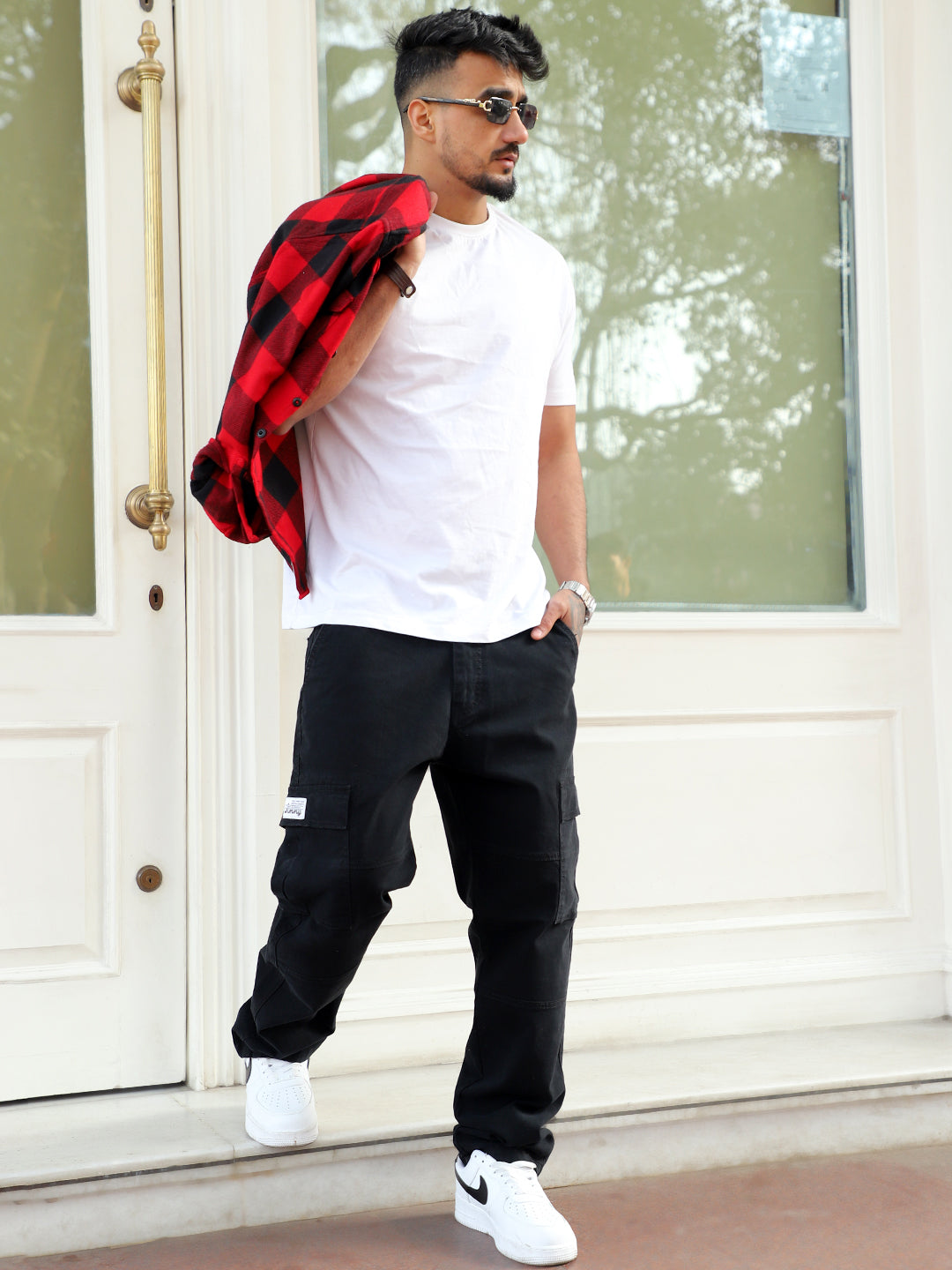 Twilight Fade Raven Black Denim Cargo