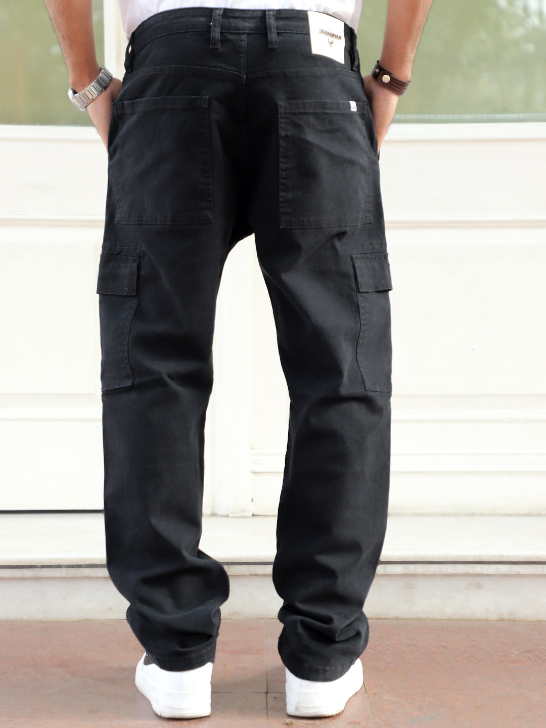Twilight Fade Raven Black Denim Cargo