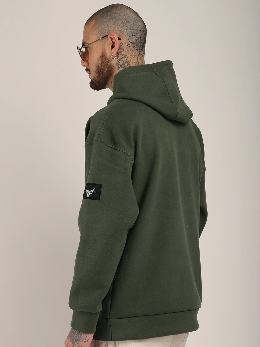 Green Oversized Hoodie Men