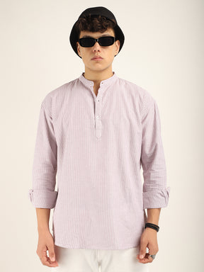 Marco Oxford Wine Short Kurta