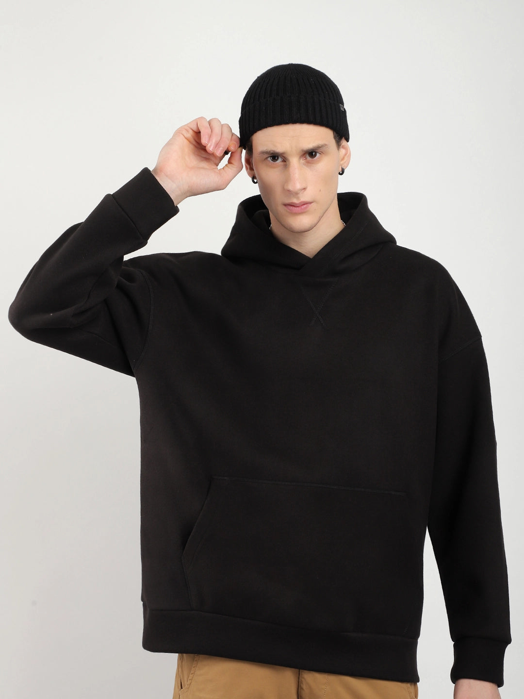 Black Oversized Hoodie for Men
