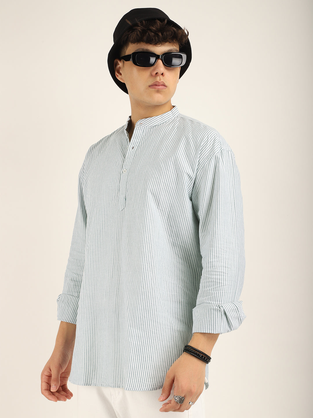 Marco Oxford Sea Green Short Kurta