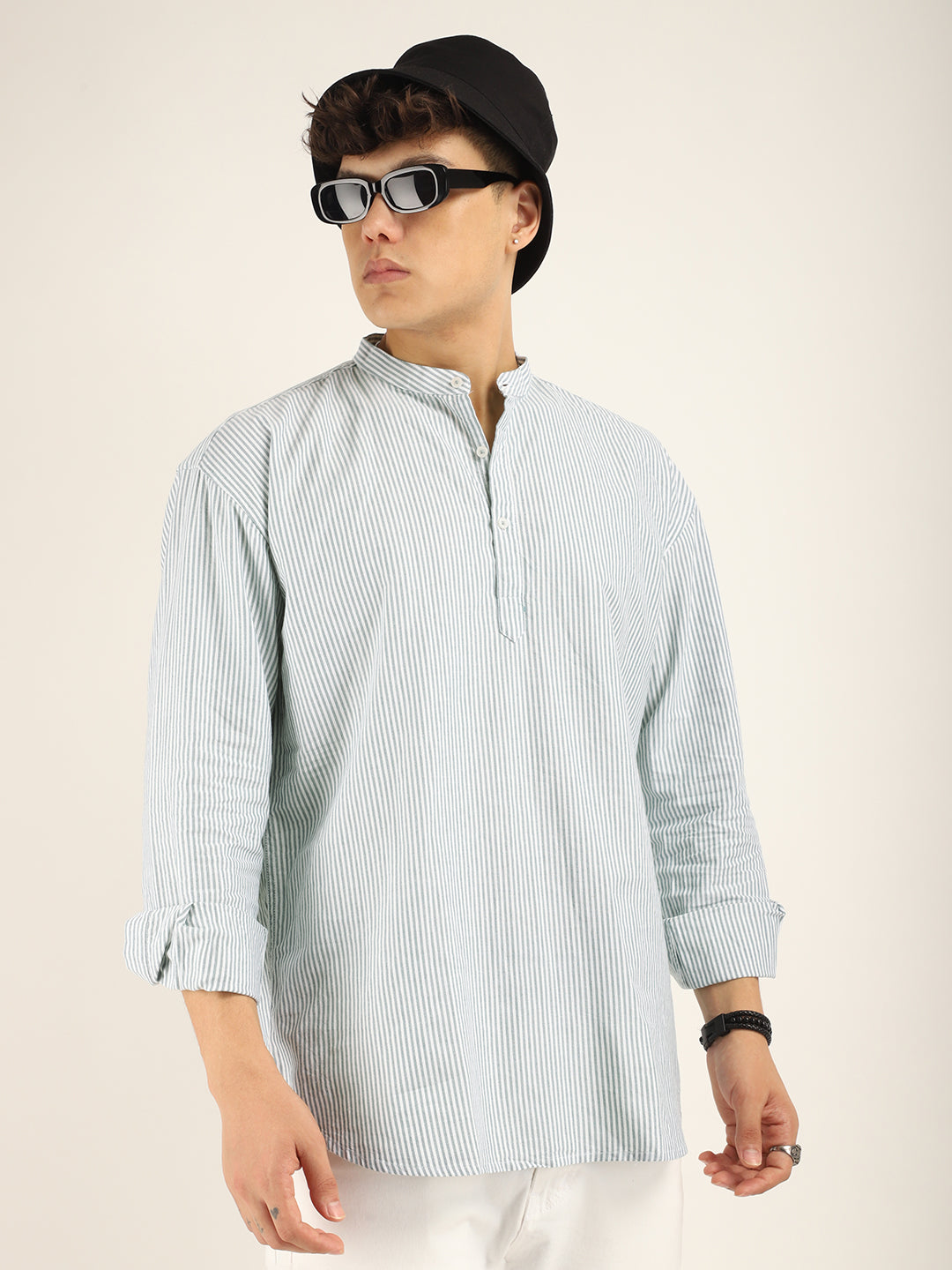 Marco Oxford Sea Green Short Kurta