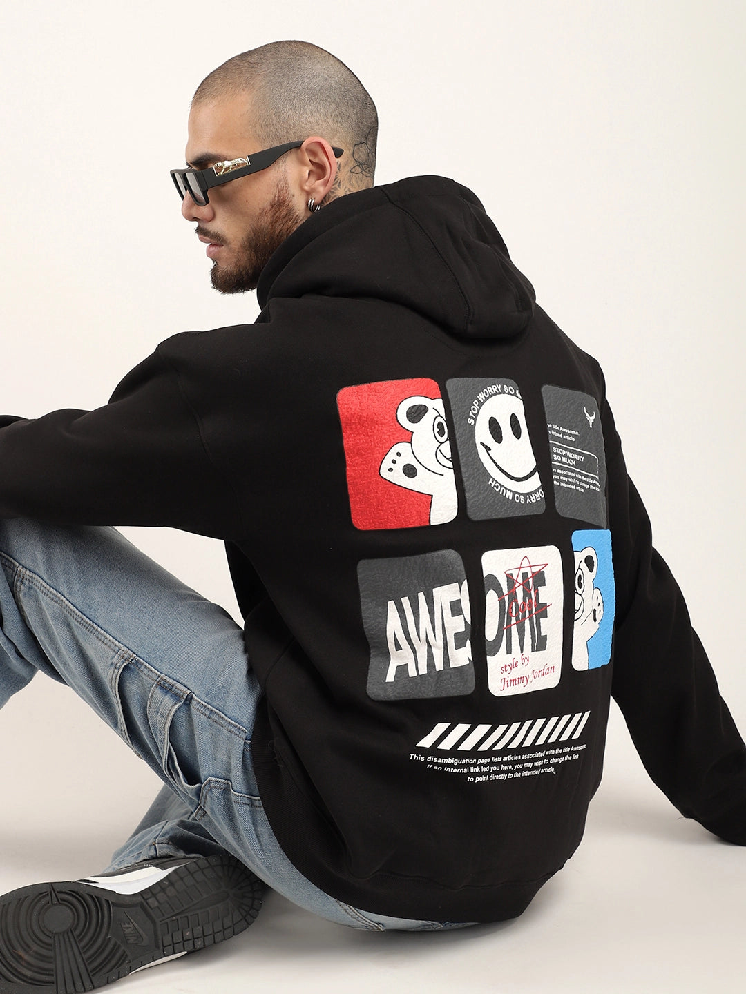 Black Oversized Hoodie Men
