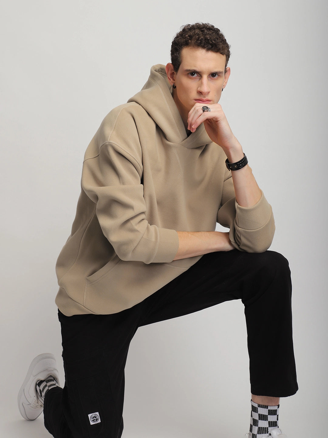Savoy Streetwear Light Brown Oversized Hoodie