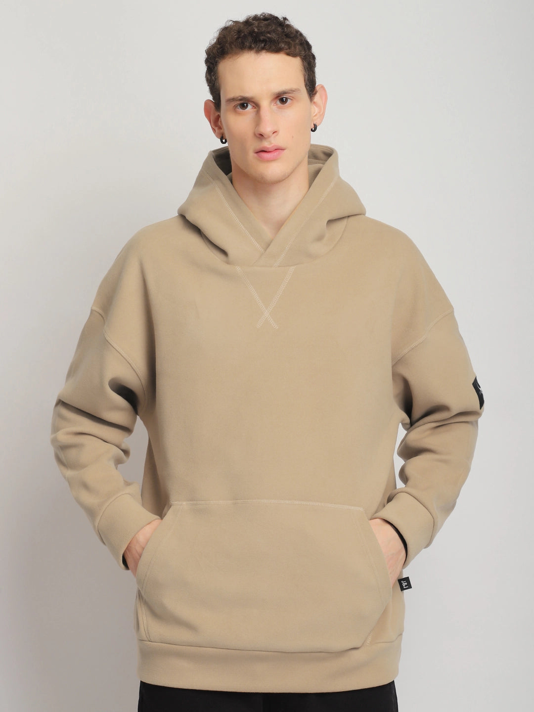 Savoy Streetwear Light Brown Oversized Hoodie