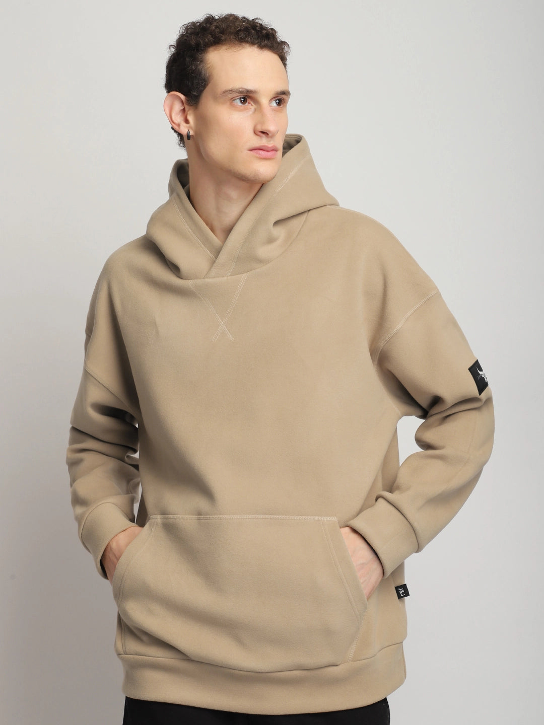 Savoy Streetwear Light Brown Oversized Hoodie