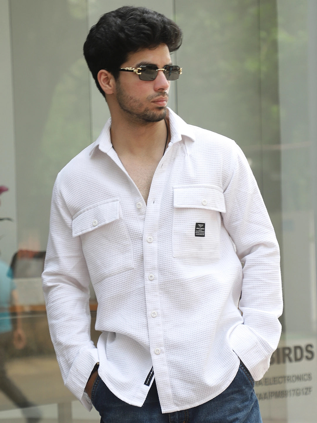 British Vintage White Full Sleeve Shirt