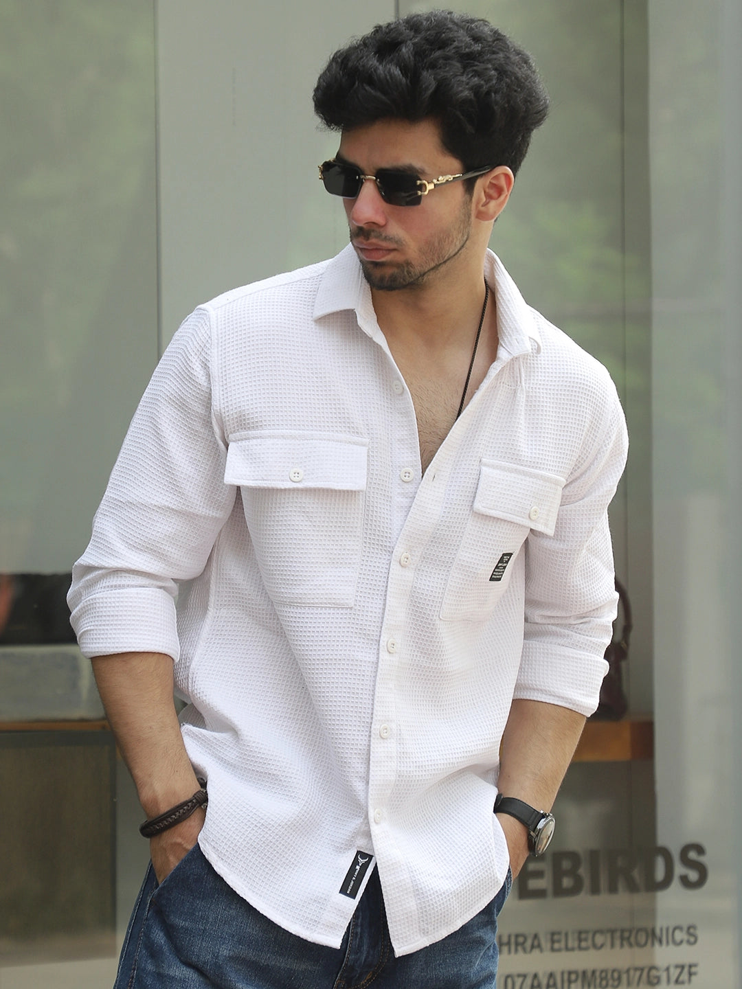 British Vintage White Full Sleeve Shirt