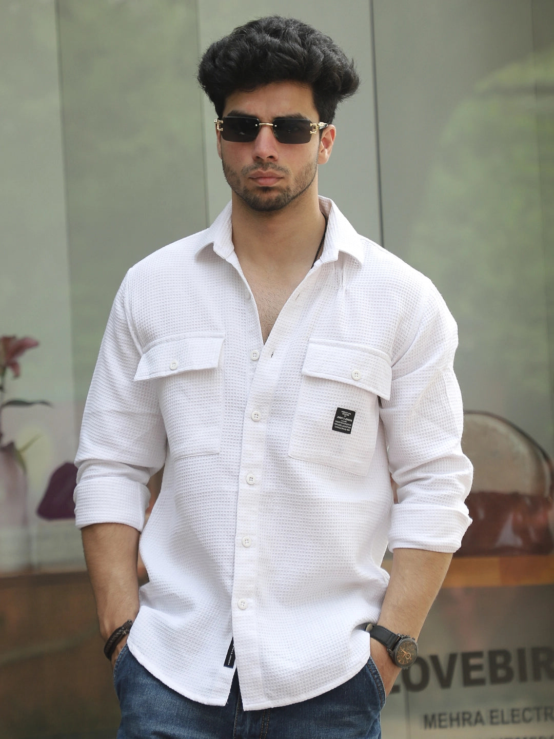 British Vintage White Full Sleeve Shirt