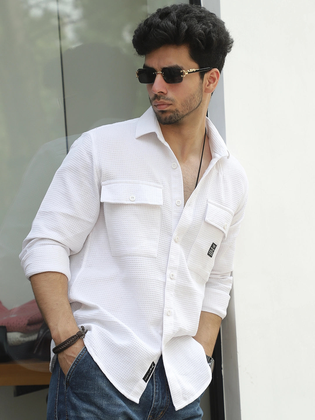 British Vintage White Full Sleeve Shirt