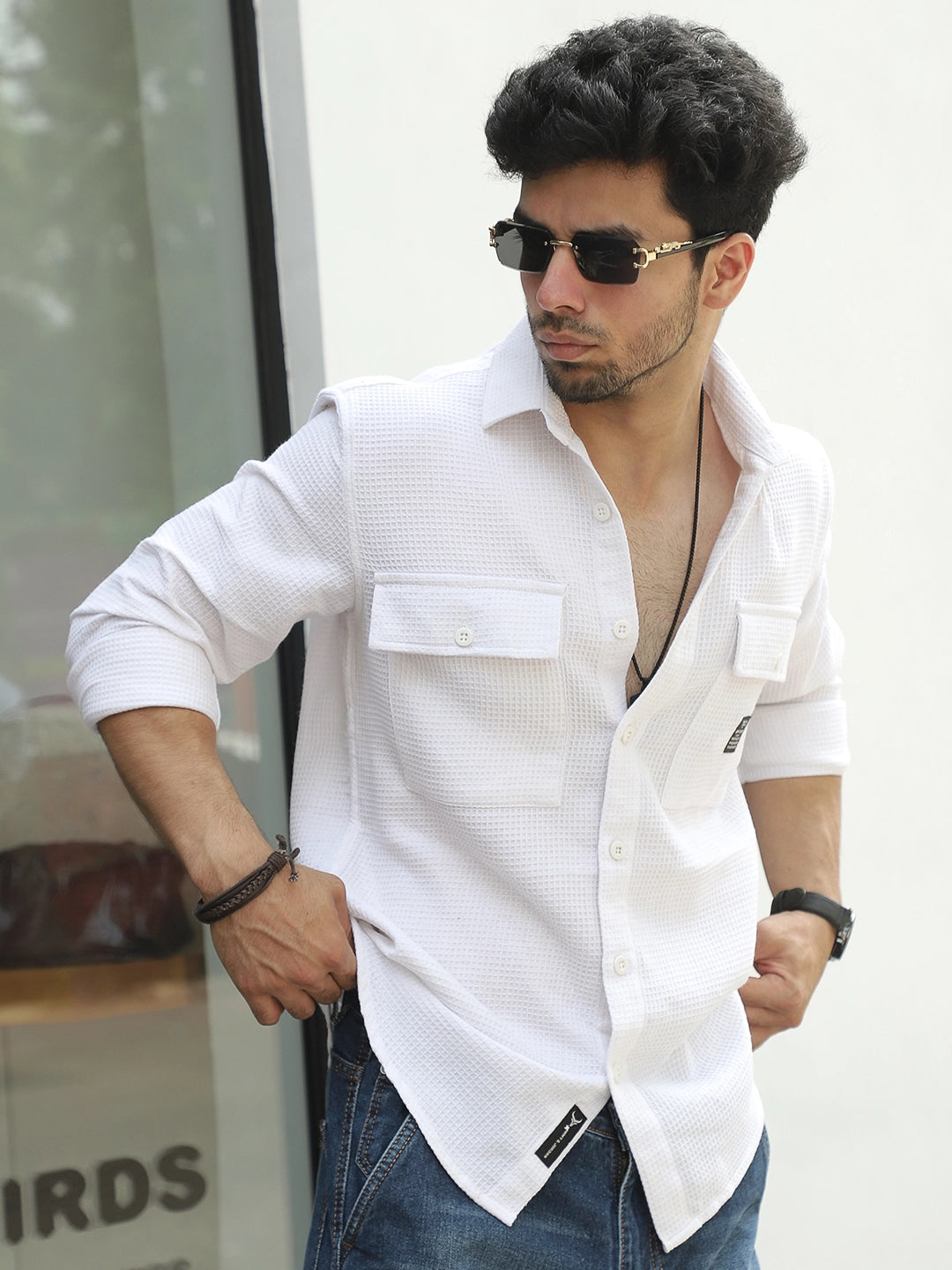 British Vintage White Full Sleeve Shirt